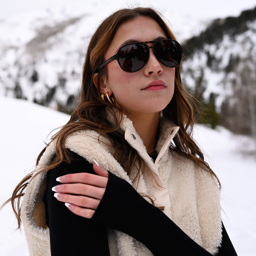 Aviator Crossover - Amber Tortoise Polarized