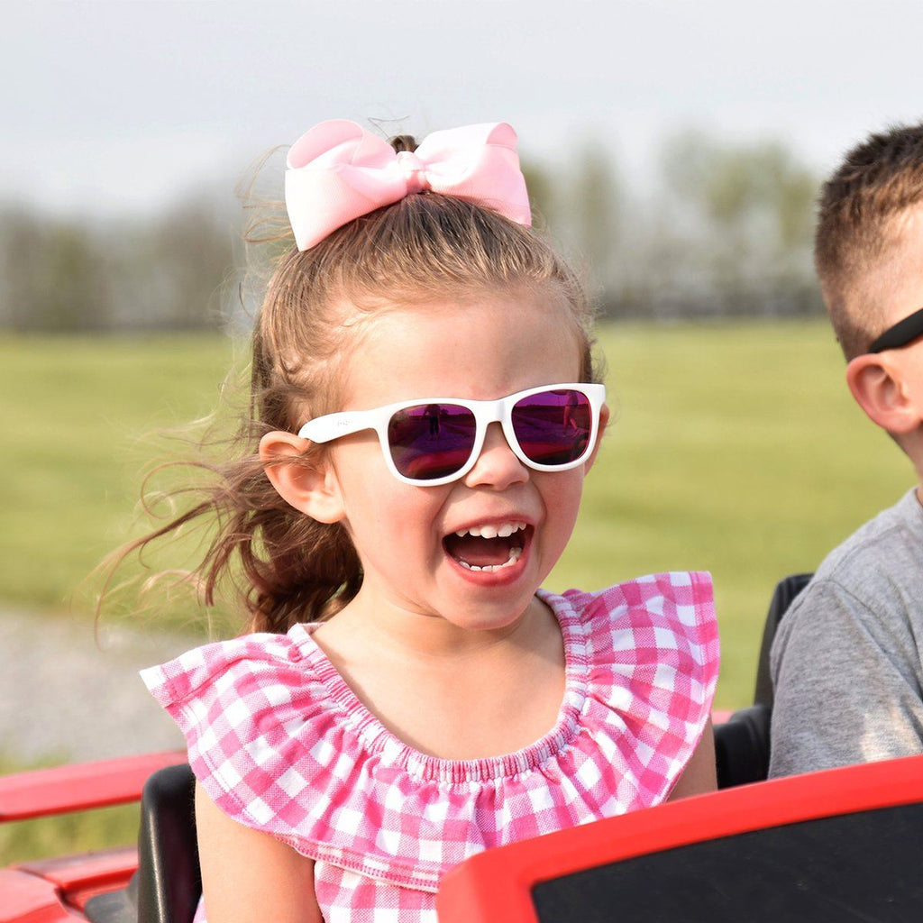 Kid's Signature Series - White Purple Polarized