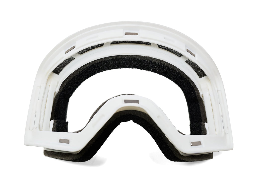 Frontier Snow Goggle - White Magnetic Frame + Strap (Lens Not Included)