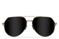 Tangle Free Aviator Hex - Black Gold Polarized
