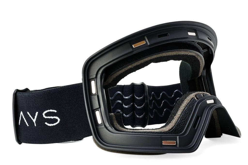 Frontier Snow Goggle - Black Magnetic Frame + Strap (Lens Not Included) - Customize